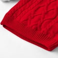 thumbnail image 7 of snilers&nbsp;Infant Kids Little Boys Girls Sweaters Cable Knit Mock Neck Sherpa Lining Pullover Soft Comfy Fall Winter Warm Sweater 6M-10T, 7 of 7