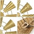 thumbnail image 6 of 12" Wall Décor Pack of 3 Metal Gold Windmill Radial Plate Wall Art Modern Accent Hanging Wall Decorations For Home Office Living Room Wall Sculptures, 6 of 6