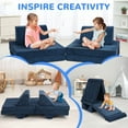 thumbnail image 5 of 8pcs Modular Kids Play Couch, DIY Creativing Kids Explorer Floor Sofa , Versatile Convertible Foam and Floor Cushion for child Boys and Girls, 5 of 8
