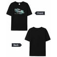 thumbnail image 6 of Men's T-Shirt Blue Green Roadster Short Sleeve Casual Tee Classic Crew Neck T-Shirt for Men, 3XL, 6 of 7