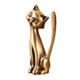 thumbnail image 2 of yotijay Cat Statue Rings Holder Tabletop for Dressing Room New Year Gift Craft Fairs Sit Standing, 2 of 9