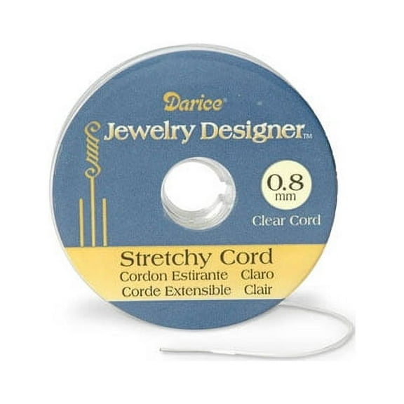 Stretchy Cord .8Mm Clr 7 Meters 7.6 Yar