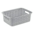 thumbnail image 3 of Sterilite 11" Small Weave Open Bin Wicker Storage Basket, Grey, 32-Pack, 3 of 9