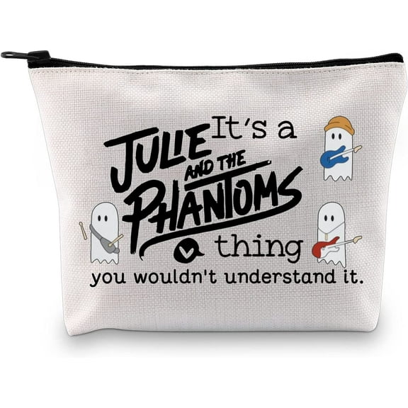 Musical TV Show Inspired Makeup Bag Gift Ghost Band Zipper Pouch Gift for Fans