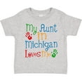 thumbnail image 3 of Inktastic My Aunt in Michigan Loves Me Boys or Girls Toddler T-Shirt, 3 of 5