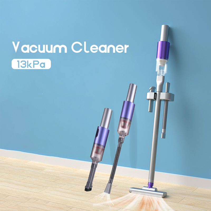 Cordless Stick Vacuum 130 Kpa Handheld Vacuum Cleaner with 3 Brush