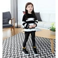 thumbnail image 5 of Seyurigaoka Kids Baby Girls Pants Solid Color Cool Leather Pants Stretch Children Skinny Pencil Leggings 1-8Y, 5 of 6