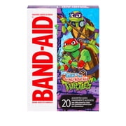 BAND-AID Brand Bandages for Kids, Nickelodeon TMNT, Assorted, 20 Count