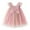 HB93 Pink, variant on Curuila Toddler Girls Dress With Butterfly Wing Embroider Sleeveless Sequin Print Square Neckline Dresses Clothes Size 2-3 Years Blue