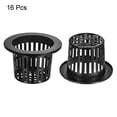 thumbnail image 3 of Uxcell Garden Slotted Mesh Cups Hydroponic Net Pots Plastic 4.35 Inch, Suitable for Planting, Black 16pcs, 3 of 5