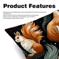 thumbnail image 2 of Squirrel Velvet Throw Pillow Covers with Unique Patterns - Set of 2 Throw Pillow Inserts Included for Home Decor, 16x16, 18x18, 20x20 Inches, 2 of 6