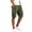(New16)Army Green, variant on Thousandth Cargo Shorts for Men Summer Elastic Waist Drawstring Streetwear Shorts Zipper Pocket Casual Shorts Outdoor Hiking Shorts Fashionable Durable Shorts