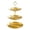 Gold, variant on 3 Tier Stainless Steel Cupcake Stand, Ongmies Gold Dessert Stand, Gold Metal Cake Display Holder for Holiday, Wedding & Birthday Desserts