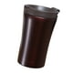 thumbnail image 1 of Vaso de café aislado de acero inoxidable, contenedor de bebidas reutilizable, aislado marrón, 1 of 9