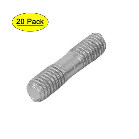 

M5x20mm 304 Stainless Steel Double End Threaded Rod Tight Push Stud 20pcs