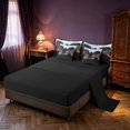thumbnail image 3 of Manfei Gothic Dark Dragon Animals 7-Piece Twin Bedding,Vintage Cloud Bedding Comforter Set,Blue Black,Black Reversible, 3 of 6