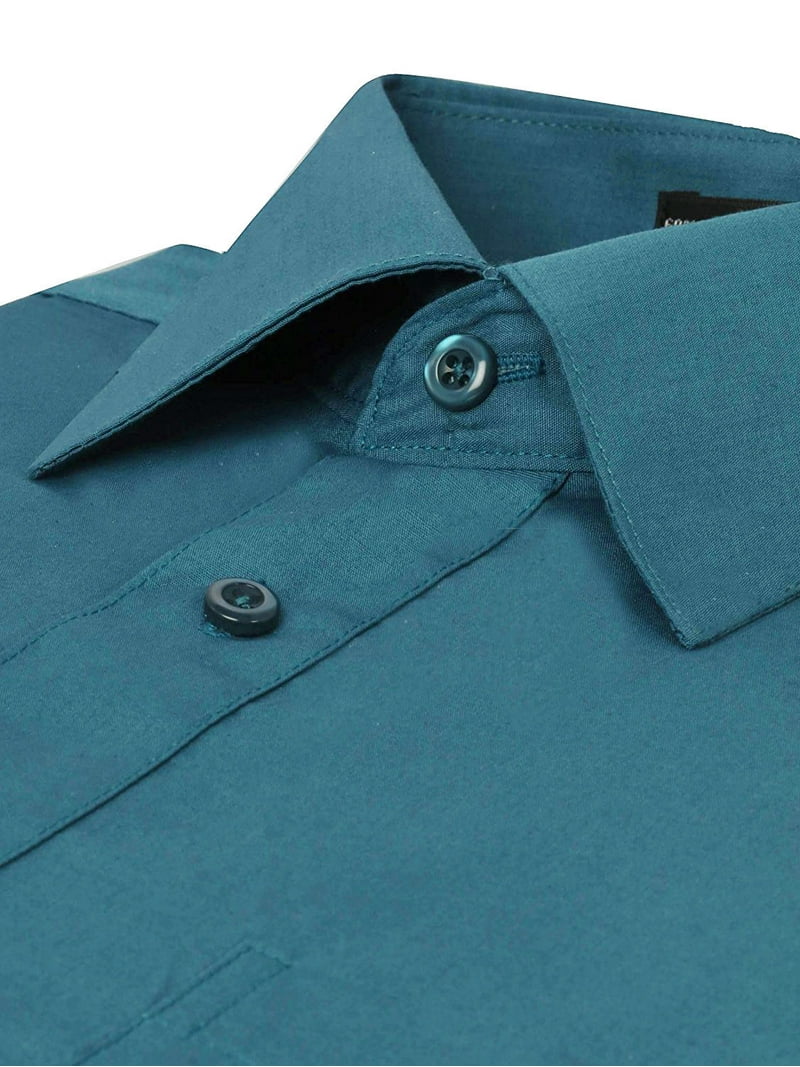 blue green dress shirt Port Authority L608 Ladies Long Sleeve Easy Care Shirt 4XL Teal Green main image 0