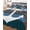 Blue, variant on Nautical Anchor King Size Down Alternative Comforter, Lightweight Comforter Quilt Bedding Set with Pillow Shams Yellow Gray Gradient Wooden Grain All Seasons Bed Comforter Duvet Insert 96"x106"