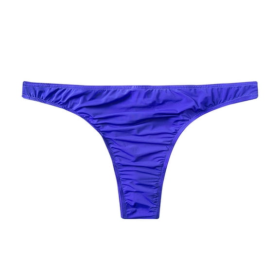 Gxdcog Men's Thong Underwear Elastic Micro Bikini Briefs Men Soild Color Baisic Low Waist Comfortable Pouch Panties Sexy Thongs