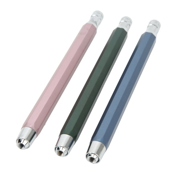 3Pcs 5.6mm Mechanical Graphite Pencils Woodworking Pen with Pencil Sharpener for Sketching, Shading, Crafts, Art Drawing, Woodworking