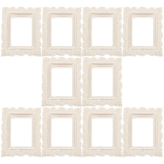 FOMIYES  10 Pcs Small Picture Frames Photo Ornaments Gorgeous Vintage