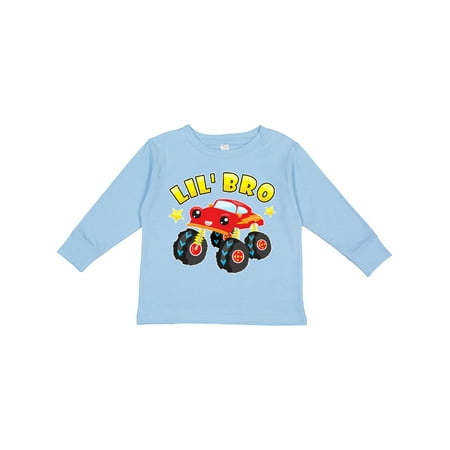 

Inktastic Monster Truck Little Bro Gift Toddler Boy Girl Long Sleeve T-Shirt