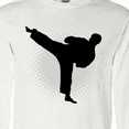 thumbnail image 4 of Inktastic Karate Martial Arts Silhouette Sports Long Sleeve T-Shirt, 4 of 5
