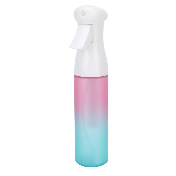 LIZEALUCKY Continuous Spray Bottle,300ml Multifunctional Empty Ultra Fine Plastic Water Mist Sprayer Bottle Fine for Hairstyling Cleaning Salons, Plants,Curly Hair Pink Green