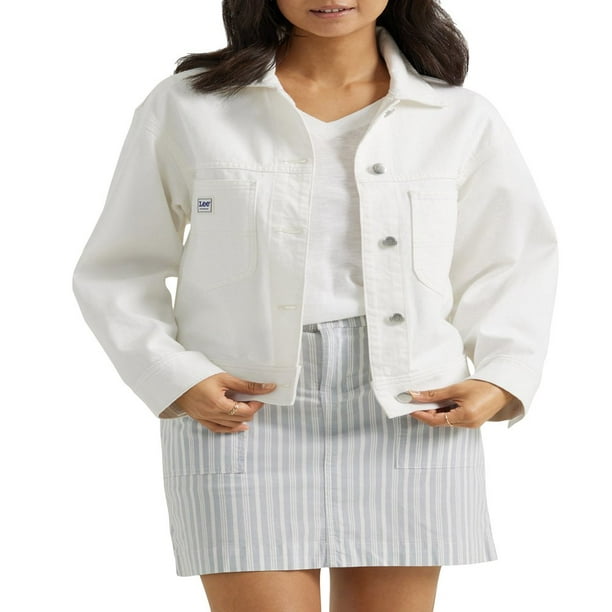 Lee Women s Heritage Cropped Chore Denim Jacket