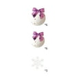 thumbnail image 2 of Ganfancp Colgante Bola de Navidad Bola de Nieve Pajarita Decoración Ofertas Del Día Liquidación 12 Bolas de Nieve, 12 Lazos, 3 Copos de Nieve, 1 Hilo de Algodón, 15 Ganchos Adhesivos, 2 of 6