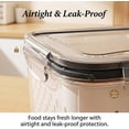 thumbnail image 4 of 4 in 1 Food Storage Container with Lids, Large Fruit Storage Containers for Fridge, Household Transparent Plastic Food Storage Box-Including Drain Basket for Berry, Vegetable & Salad (Gray, L/3300ml), 4 of 7