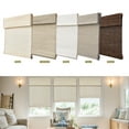 thumbnail image 6 of Keego Cordless Custom Roman Shades for Windows Natural Fabric Roman Blind for Window Treatments Roman Window Shades, White(with Edge Liner,Block 85-90% Light) 48"W x 80"H, 6 of 7