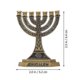 thumbnail image 2 of KAIYANG 2 candelabros de siete agujeros con adornos religiosos retro para escritorio, 2 of 3