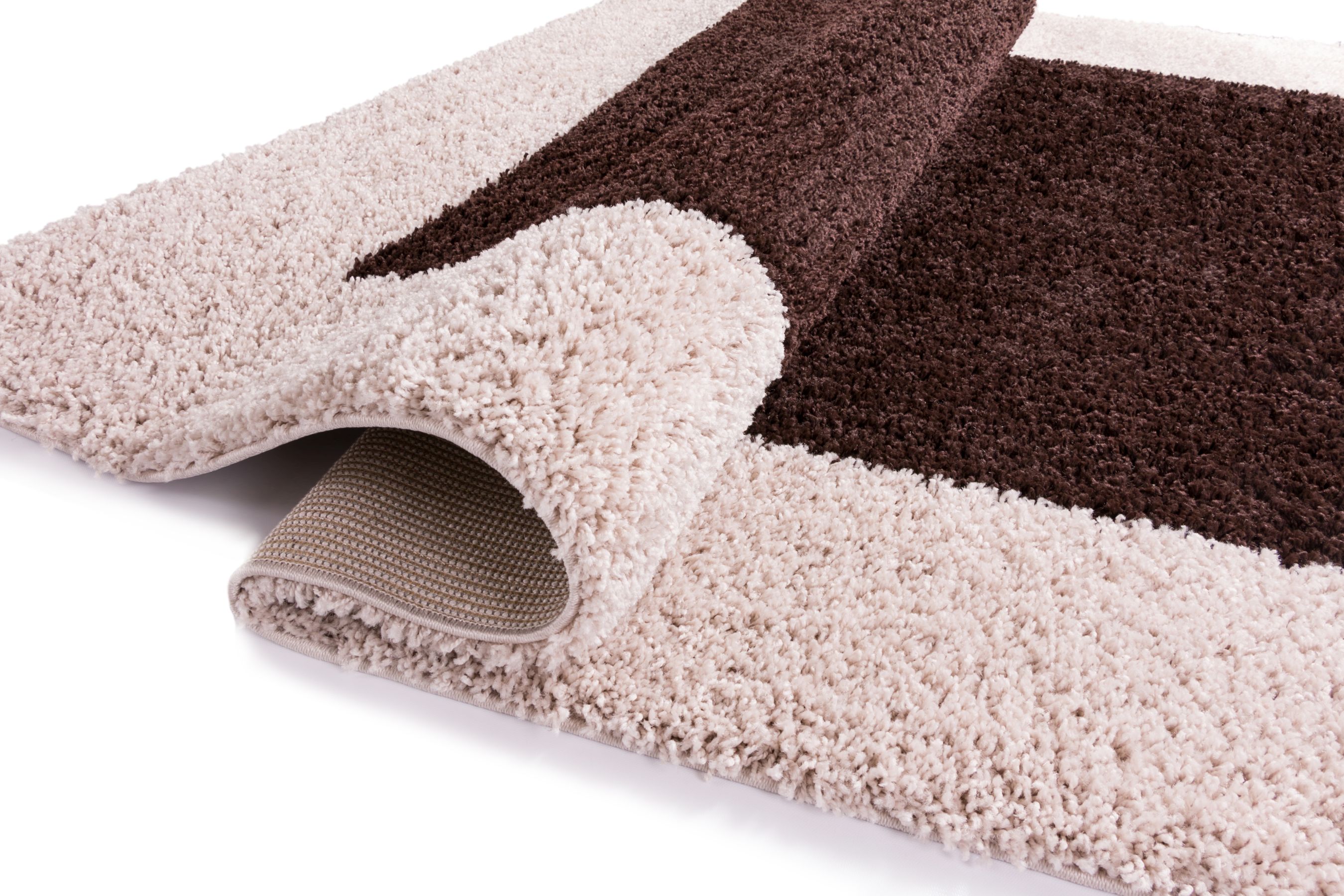 Well Woven Madison Shag Penta Modern Vanilla 3'3" x 5'3" Thick Area Rug