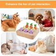 thumbnail image 4 of Carrot Dog Toy - Plush Relief Slow Feeder Pad | Mental Stimulation Dog Puzzle Toys - for Pet Puppy Kitten Small Medium Large Boredom Play Travel Home Indoor Outdoor, 4 of 9