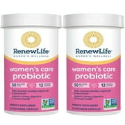 R-enew Life Women's Probiotic Support Capsules – 90 Billion CFU for pH Balance & Holistic Wellness, Dairy, Soy & Gluten-Free, 60 Count,2 Pack