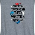 thumbnail image 3 of Dr. Seuss - Red, White and Blue Fish -Women's Racerback Tank Top, 3 of 6