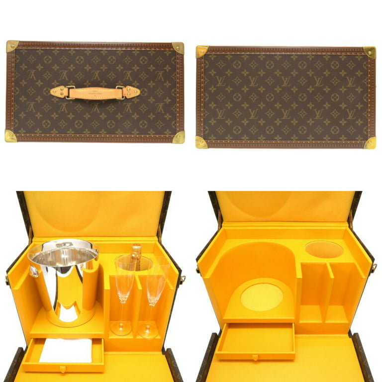 Pre-Owned Louis Vuitton Monogram Champagne Case M21825 Trunk Set (Good) 
