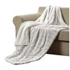 "White-Super Soft- Sherpa / Microplush- High Quality -Throw Blanket- 50""x 60"""