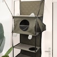thumbnail image 3 of Casa De Cama Con Forma De Torre Para Gatos, Escalador Para Gatos Montado En La Puerta Que Ahorra Espacio, Almohada Desmontable Multifuncional, Cómoda Para Gatos De Interior, 3 of 7