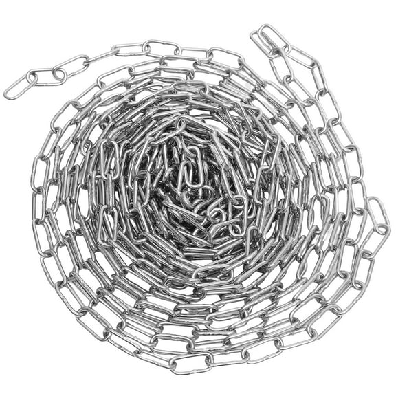STOBOK Durable Plated Silver Iron Safety Barrier Chain for Driveway and Crowd Control