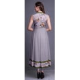 thumbnail image 4 of Bimba Light Purple Floral Indian Kurtis For Women Solid Readymade Anarkali Dress Printed Indian Kurti Small, 4 of 6