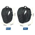 thumbnail image 4 of Helmet Bag, Waterproof Motorcycle Tail Bag Backpack with Waterproof Cover, Extra Cargo Net (Black), 4 of 8
