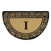 Heavy Duty Coir Door Mat Bella, Monogram I - 22" x 36"