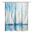 thumbnail image 2 of Creative Products Sailboats 71x74 Shower Curtain, 2 of 2