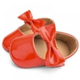thumbnail image 3 of BESLY 0-18M Baby Girls Princess Dress Shoes with Bowknot Non-Slip Toddler Shoes, 3 of 5
