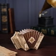 thumbnail image 3 of Hands Craft 3D Modern Wooden Puzzle: Musical Instrument - Accordion, 3 of 7