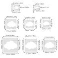 thumbnail image 2 of FOLOYORI 8Ud Plantillas De Nube Para Manualidades Reutilizables En Pared Madera Tela Y Lienzo, 2 of 7