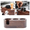 thumbnail image 4 of Kitchen Coffee Filter Tamper Holder Espresso Tamper Mat Stand Coffee Maker Support Accessories - 2 Holes 58mm, 4 of 8