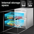 24 Inch Under Counter Double Drawer Beverage Refrigerator Outdoor